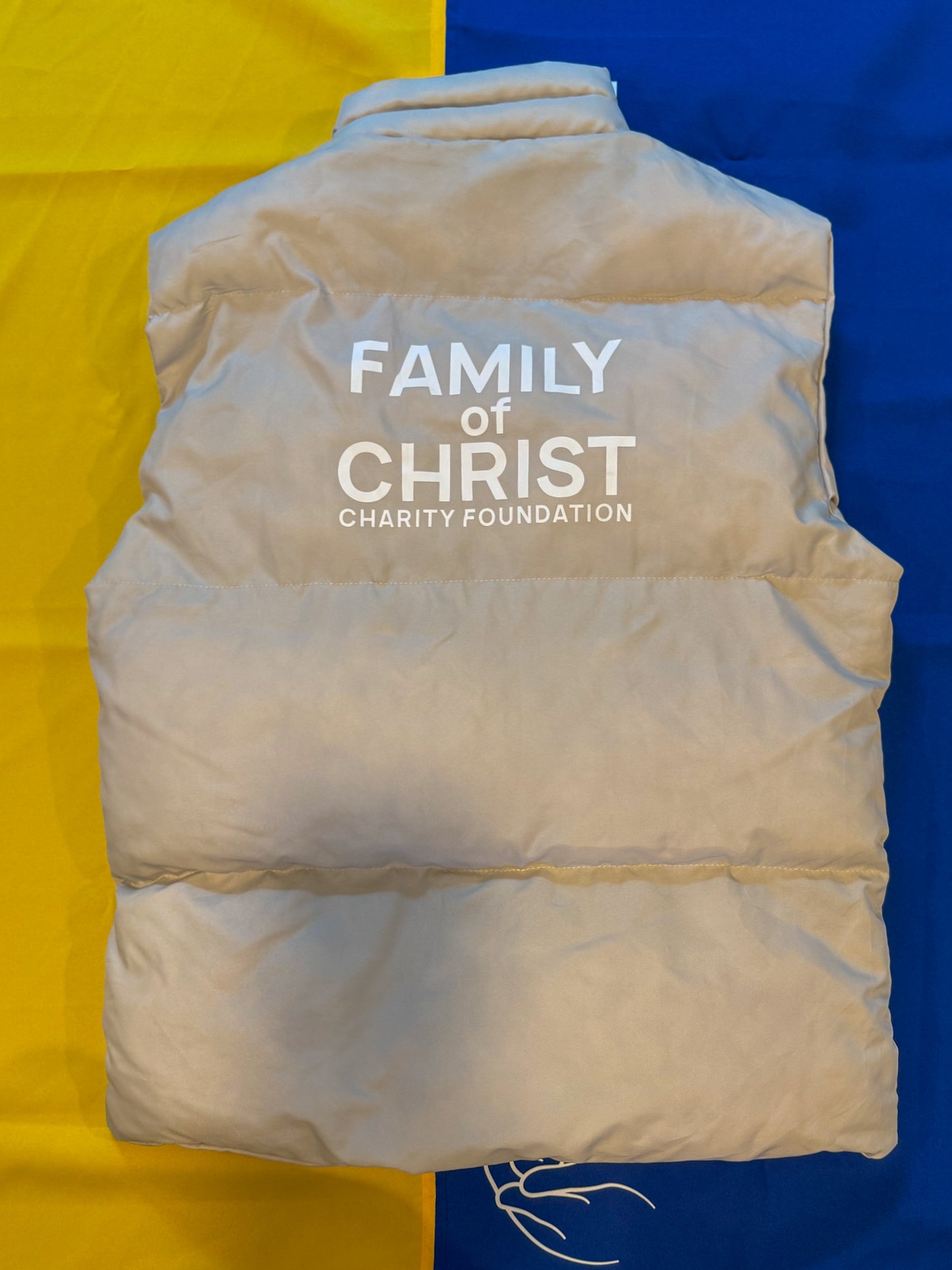 Family of Christ Puffy Vest with QR Code