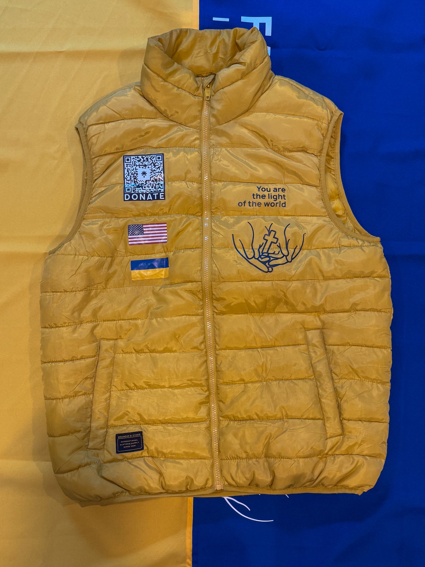 Family of Christ Puffy Vest with QR Code