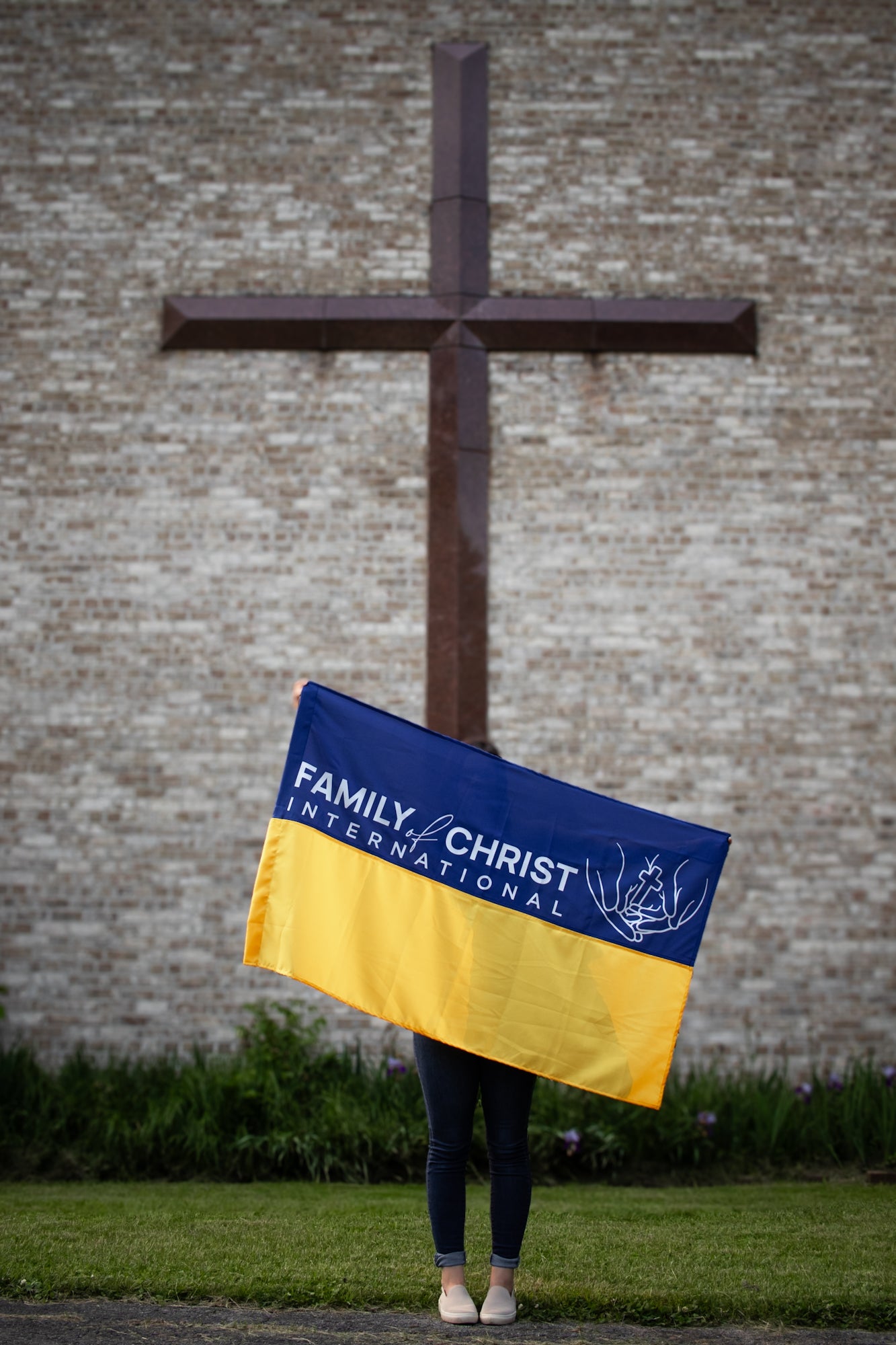 Family of Christ Ukrainian Flag