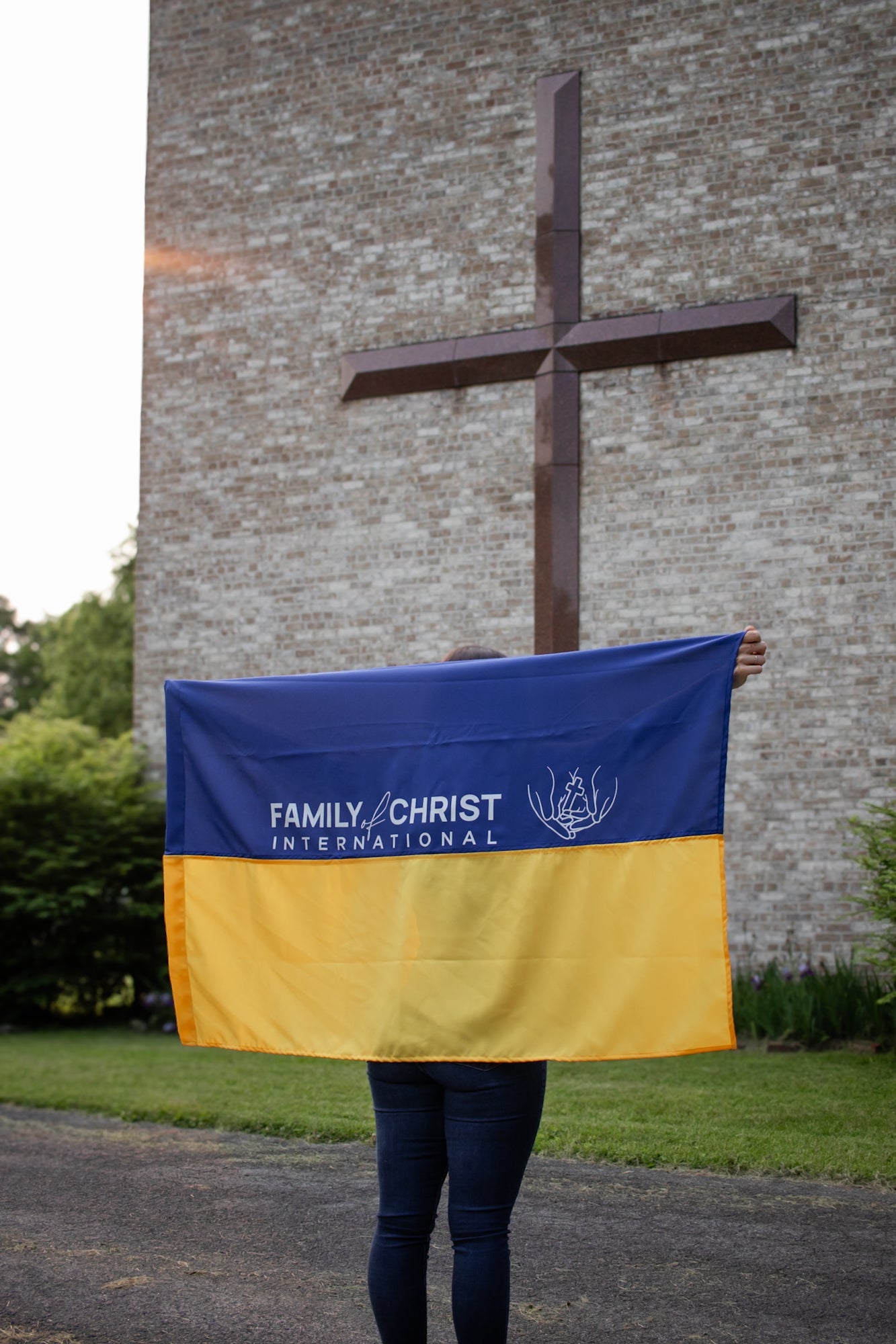 Family of Christ Ukrainian Flag