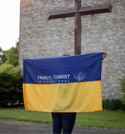 Family of Christ Ukrainian Flag