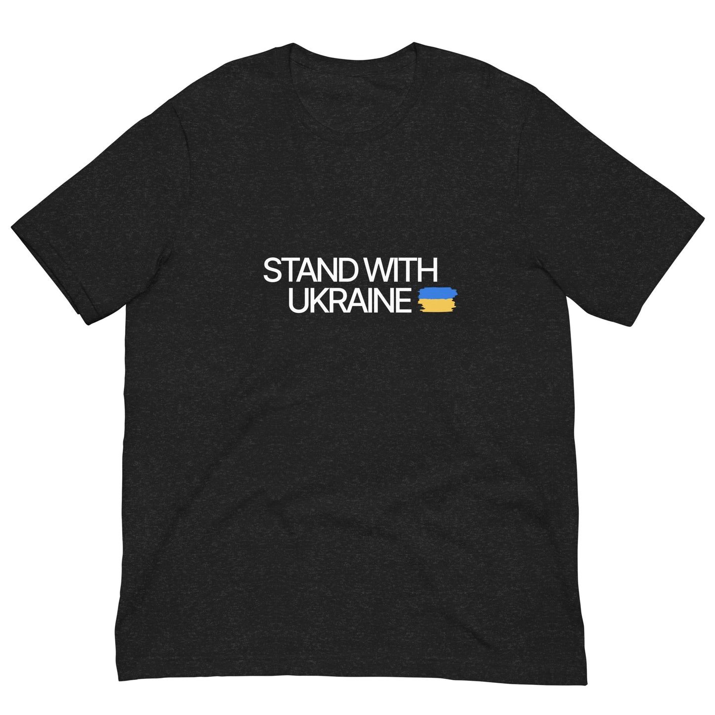 Stand With Ukraine Unisex T-Shirt - Black