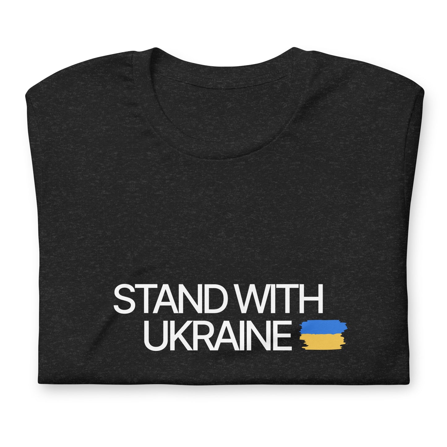 Stand With Ukraine Unisex T-Shirt - Black